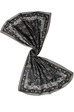 Enba Etnik Desenli Soft Pamuklu Şal 75x190 cm