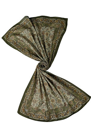Enba Etnik Desenli Soft Pamuklu Şal 75x190 cm