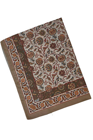 Enba Etnik Desenli Soft Pamuklu Şal 75x190 cm