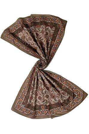Enba Etnik Desenli Soft Pamuklu Şal 75x190 cm