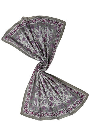 Enba Etnik Desenli Soft Pamuklu Şal 75x190 cm