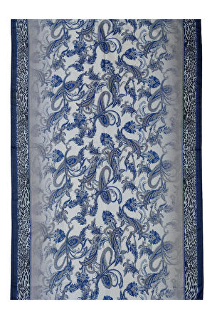 Enba Etnik Desenli Soft Pamuklu Şal 75x190 cm