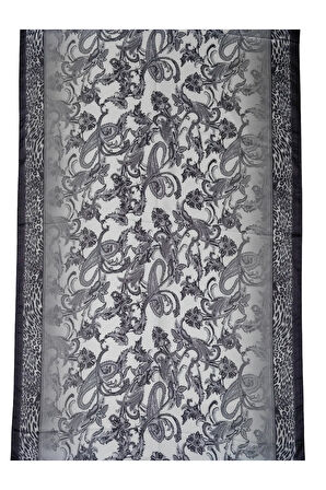 Enba Etnik Desenli Soft Pamuklu Şal 75x190 cm