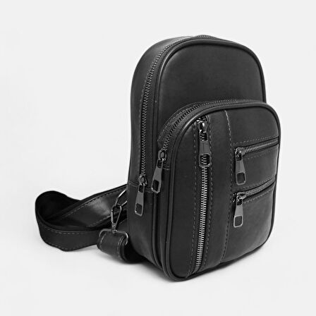 Lederax Hakiki Deri Göğüs Çantası Bodybag  LD484