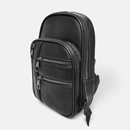 Lederax Hakiki Deri Göğüs Çantası Bodybag  LD484