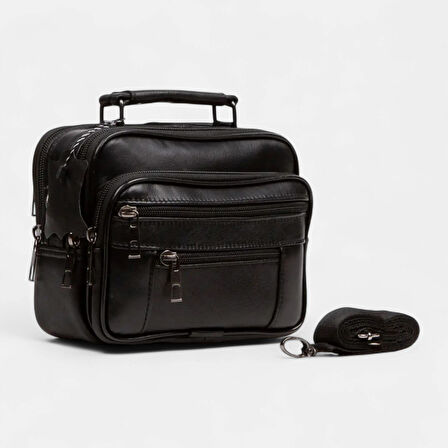 Lederax Hakiki Deri Kasalı Yatay El Çantası Küçük Boy LD607