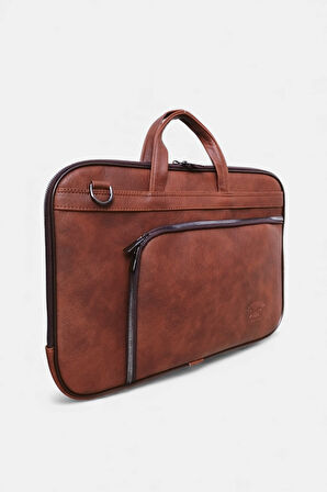 Lederax Suni Deri 15.6 İnç Slim Laptop Çantası LD618