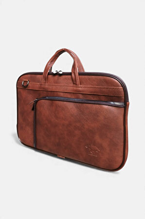 Lederax Suni Deri 15.6 İnç Slim Laptop Çantası LD618