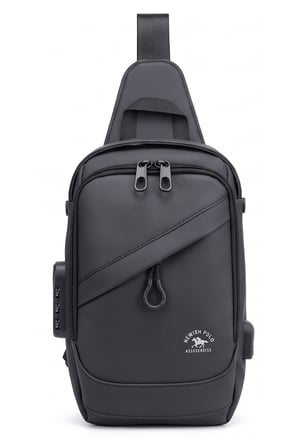 Lederax Şifreli Kilitli USB Çıkışlı Çapraz Göğüs ve Omuz Çantası Bodybag LD680