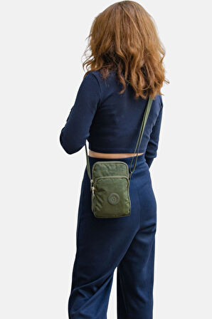 Lederax Krinkıl Kumaş Mini Omuz Çantası Çapraz Çanta LD614