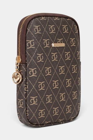 Lederax Monogram Desenli Mini Telefon Çantası LD681