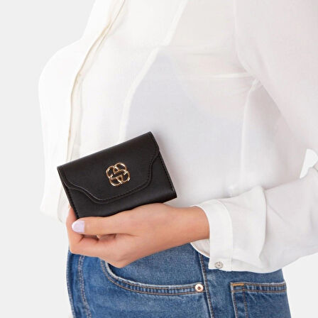 Lederax Yıkama Deri Mini Akordiyon Kartlık LD217 