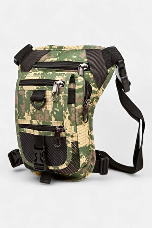 Lederax Motorcu Çok Cepli Bacak Çantası LD338