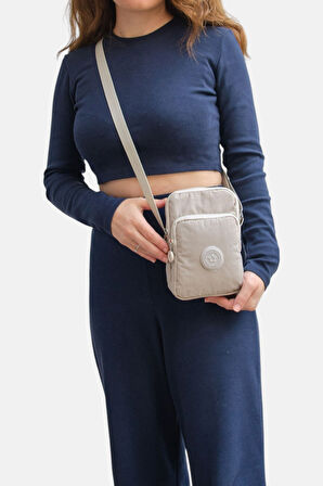 Lederax Krinkıl Kumaş Mini Omuz Çantası Çapraz Çanta LD614