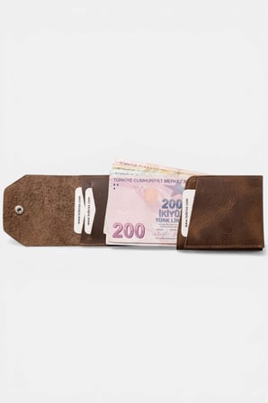 Lederax Hakiki Crazy Deri Minimalist Kartlık Cüzdan LD700