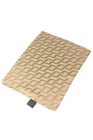 İpeksi Dokulu Jakarlı Su Yolu Desenli Şal 75x190 cm