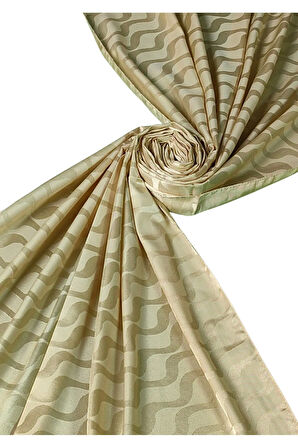 İpeksi Dokulu Jakarlı Su Yolu Desenli Şal 75x190 cm