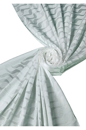 İpeksi Dokulu Jakarlı Su Yolu Desenli Şal 75x190 cm