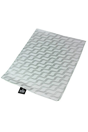 İpeksi Dokulu Jakarlı Su Yolu Desenli Şal 75x190 cm