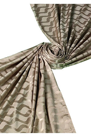 İpeksi Dokulu Jakarlı Su Yolu Desenli Şal 75x190 cm