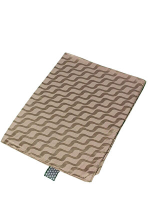 İpeksi Dokulu Jakarlı Su Yolu Desenli Şal 75x190 cm