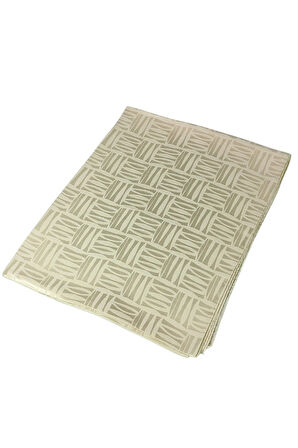 İpeksi Dokulu Jakarlı Geometrik Desenli Şal 75x190 cm