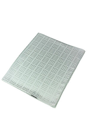 İpeksi Dokulu Jakarlı Geometrik Desenli Şal 75x190 cm