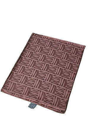 İpeksi Dokulu Jakarlı Geometrik Desenli Şal 75x190 cm