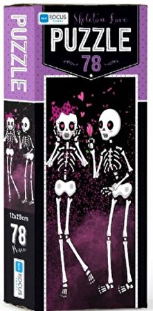 Blue Focus Skeleton Love - Puzzle 78 Parça