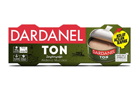 Dardanel Zeytinyağlı Ton Balığı 3x75 gr