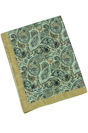 Vav İpek Soft Pamuklu Etnik Desenli Şal 75x190 cm