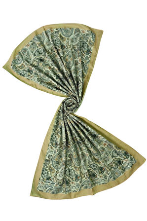 Vav İpek Soft Pamuklu Etnik Desenli Şal 75x190 cm