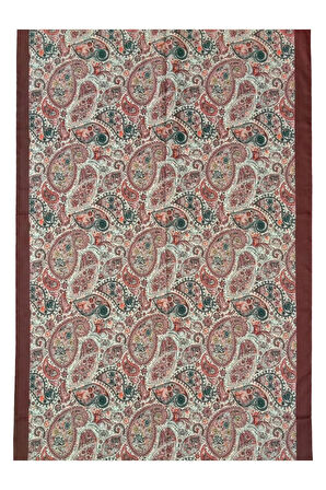 Vav İpek Soft Pamuklu Etnik Desenli Şal 75x190 cm