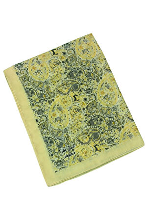 Vav İpek Soft Pamuklu Etnik Desenli Şal 75x190 cm