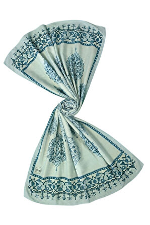 Işıl İpek Soft Pamuklu Etnik Desenli Şal 75x190 cm