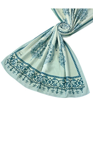 Işıl İpek Soft Pamuklu Etnik Desenli Şal 75x190 cm