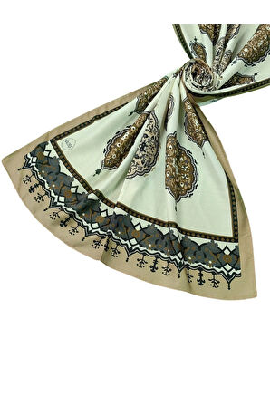 Işıl İpek Soft Pamuklu Etnik Desenli Şal 75x190 cm