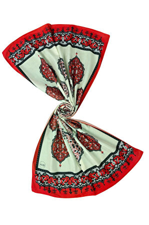 Işıl İpek Soft Pamuklu Etnik Desenli Şal 75x190 cm
