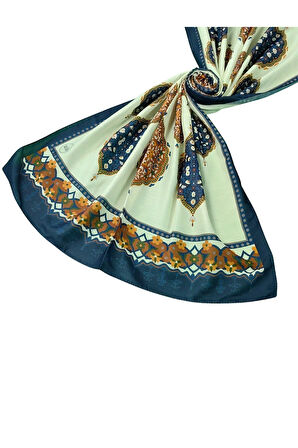 Işıl İpek Soft Pamuklu Etnik Desenli Şal 75x190 cm