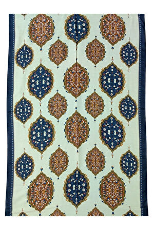Işıl İpek Soft Pamuklu Etnik Desenli Şal 75x190 cm