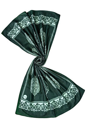 Işıl İpek Soft Pamuklu Etnik Desenli Şal 75x190 cm