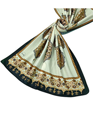 Işıl İpek Soft Pamuklu Etnik Desenli Şal 75x190 cm