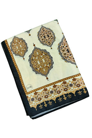 Işıl İpek Soft Pamuklu Etnik Desenli Şal 75x190 cm