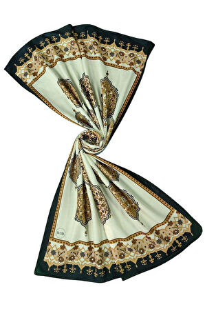 Işıl İpek Soft Pamuklu Etnik Desenli Şal 75x190 cm