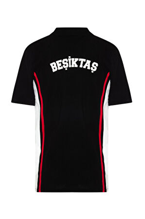  Beşiktaş Orijinal Lisanslı Siyah Polo Yaka T-Shirt