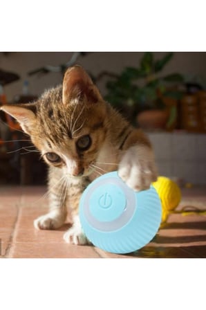 5 Adet İnteraktif Kedi Köpek Oyun Topu – Şarjlı Otomatik Hareketli Silikon Kılıflı 3 Modlu Interactive Rechargeable Pet Toy