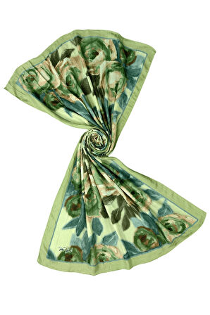 Vav İpek Bambu Kraş Pamuk Şal – Gül Desenli, Yumuşak ve Nefes Alabilen Şal