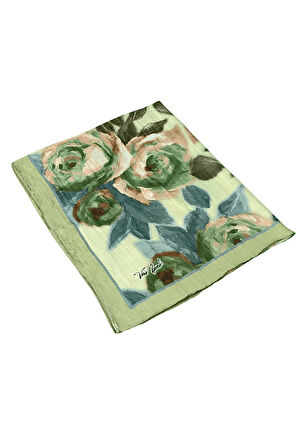 Vav İpek Bambu Kraş Pamuk Şal – Gül Desenli, Yumuşak ve Nefes Alabilen Şal