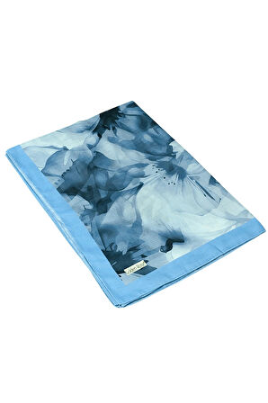 Ecenur Çiçek Desenli Soft Pamuk Şal 75x190 cm – Dört Mevsim Kullanıma Uygun