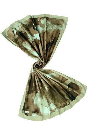 Ecenur Çiçek Desenli Soft Pamuk Şal 75x190 cm – Dört Mevsim Kullanıma Uygun